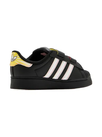 Adidas Originals Disney Superstar Stripe Sneakers In Multi