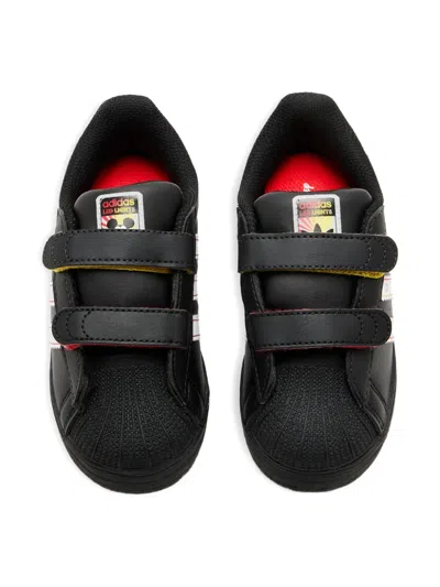 Adidas Originals Disney Superstar Stripe Sneakers In Multi