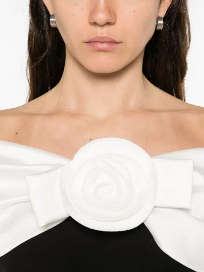 Self-portrait Crepe Off-shoulder Top In Multi