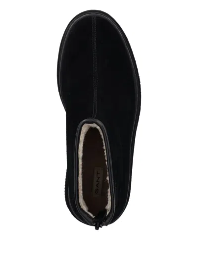 Gant Blistown Platform Zip Boots In Black