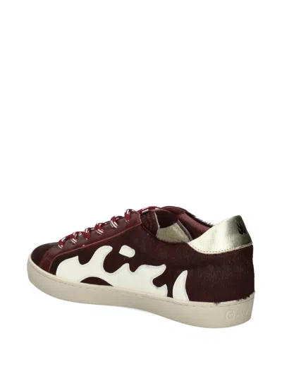 Gamin Flame-patch Sneakers In Brown