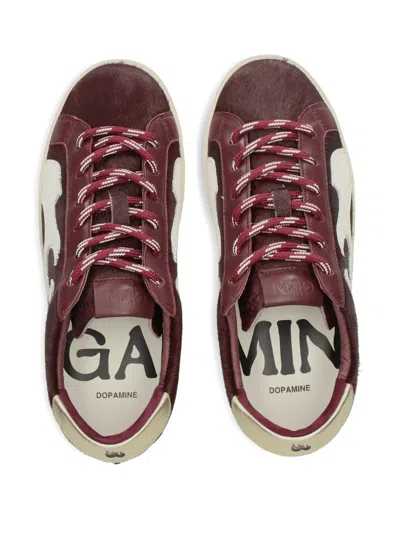 Gamin Flame-patch Sneakers In Brown