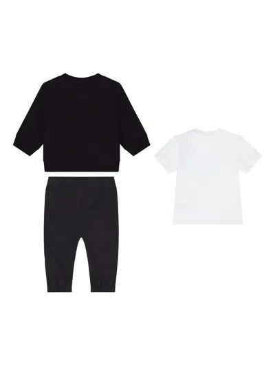 Calvin Klein Logo-graphic Trouser Set In Black