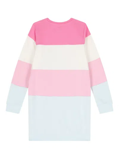 Guess Logo-embroidered Dress In Pink