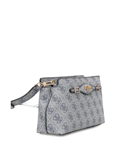 Guess Usa Mini Katya 4g Logo Crossbody Bag In Gray