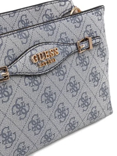 Guess Usa Mini Katya 4g Logo Crossbody Bag In Gray