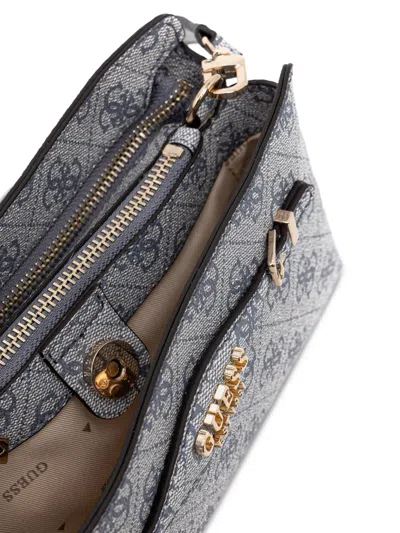 Guess Usa Mini Katya 4g Logo Crossbody Bag In Gray