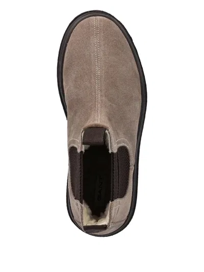 Gant Sistown Pull-tab Lug-sole Boots In Neutral