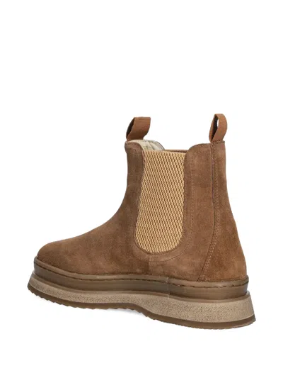 Gant Sistown Pull-tab Panelled Boots In Brown