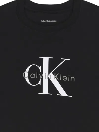 Calvin Klein Logo T-shirt In Black
