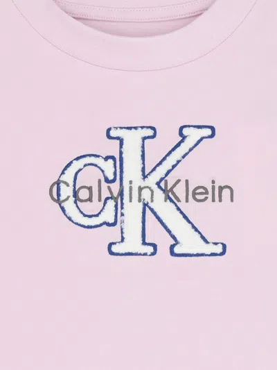 Calvin Klein Logo T-shirt In Pink