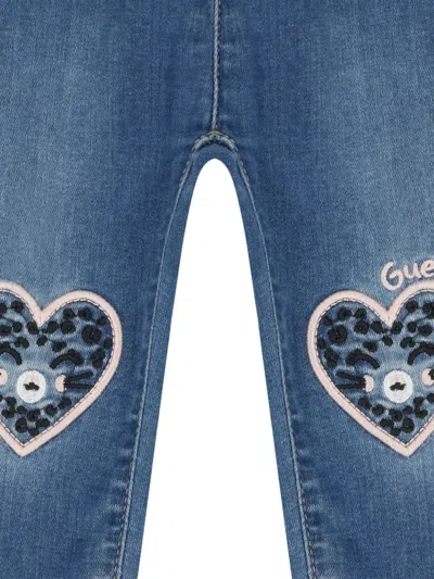 Guess Heart-detail Jeans In Multi