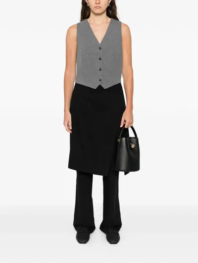 Circolo 1901 Buttoned Waistcoat In Gray