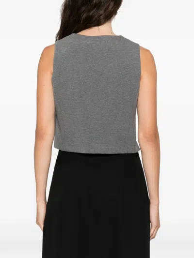 Circolo 1901 Buttoned Waistcoat In Gray