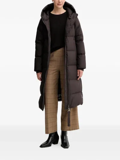 Marc O'polo Checked-pattern Trousers In Brown