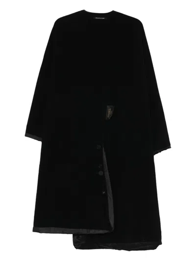 Undercover Buttoned-trimmed Coat In Black