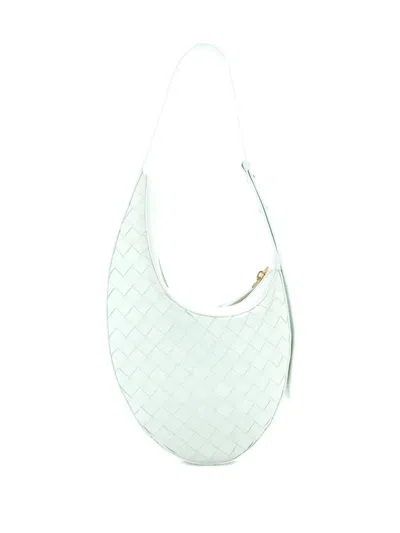 Pre-owned Bottega Veneta Drop Intrecciato Nappa Small Shoulder Bag In Green