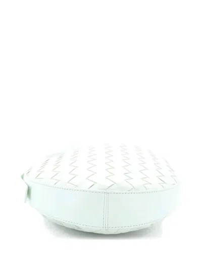 Pre-owned Bottega Veneta Drop Intrecciato Nappa Small Shoulder Bag In Green