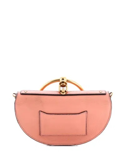 Pre-owned Chloé Nile Leather Mini Crossbody Bag In Pink
