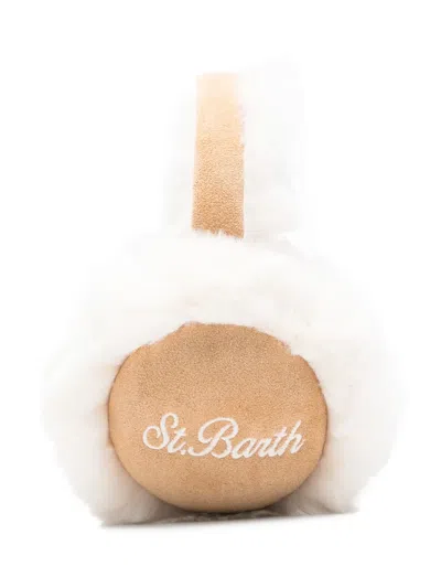 Mc2 Saint Barth Logo-embroidered Earmuffs In Neutral