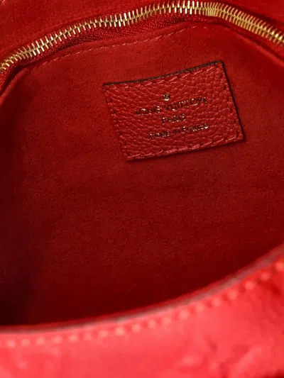 Pre-owned Louis Vuitton Vavin Handbag Monogram Empreinte Leather Pm Crossbody Bag In Red