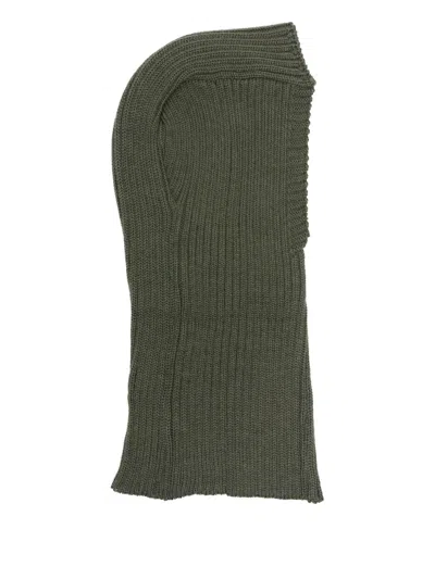 Needles Embroidered Wool Balaclava In Green