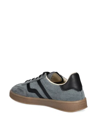 Gant Stripe-detail Sneakers In Gray