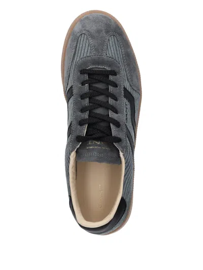 Gant Stripe-detail Sneakers In Gray