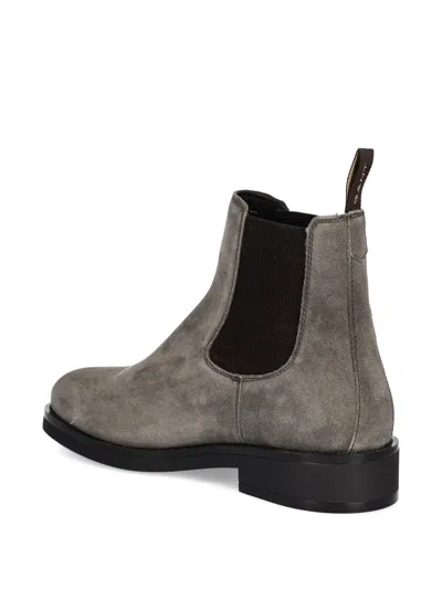 Gant Suede Chelsea Boots In Gray
