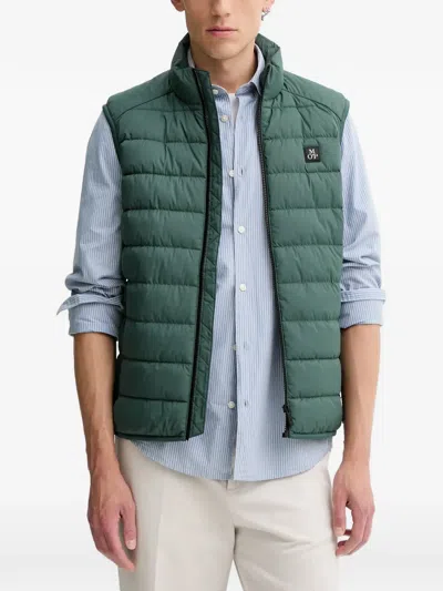 Marc O'polo Quilted Gilet In Green