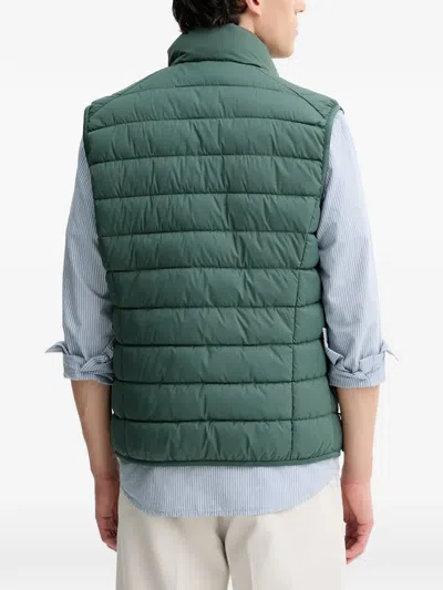 Marc O'polo Quilted Gilet In Green