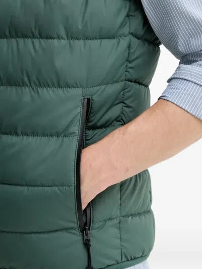 Marc O'polo Quilted Gilet In Green