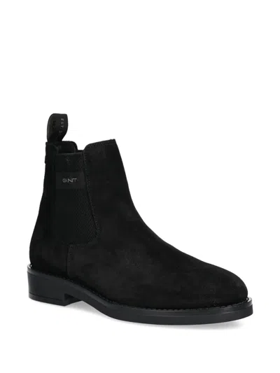 Gant Elasticated-panel Boots In Black