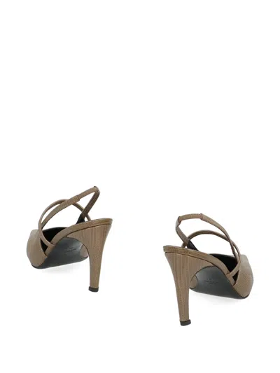 Totême 100mm Lizard-effect Strap Heeled Pumps In Multi