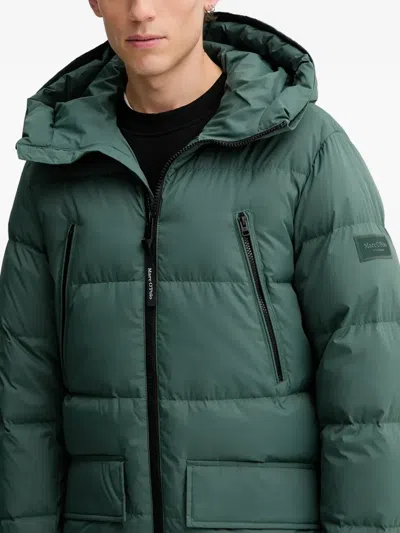 Marc O'polo Hoodie Jacket In Green