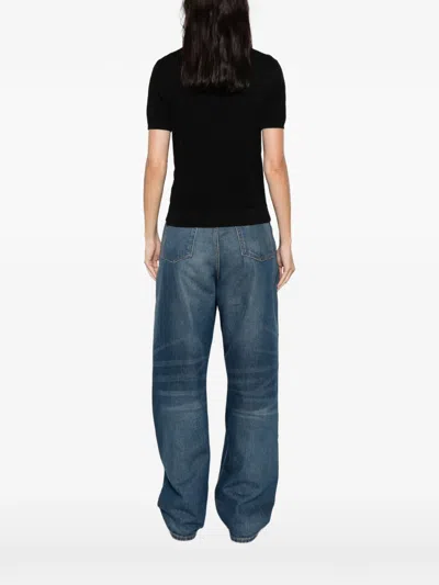 Fendi Pattern Short-sleeve Top In Black