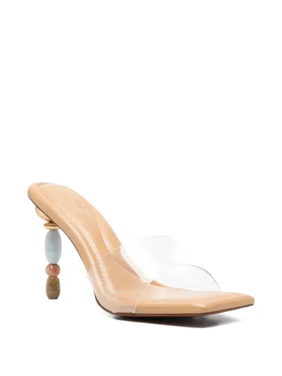 Cult Gaia 100mm Mahina Sandals In White