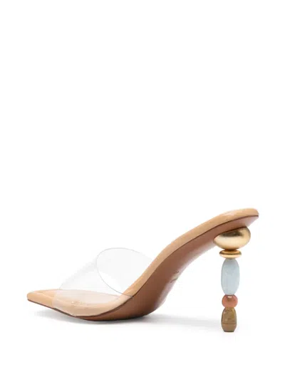 Cult Gaia 100mm Mahina Sandals In White
