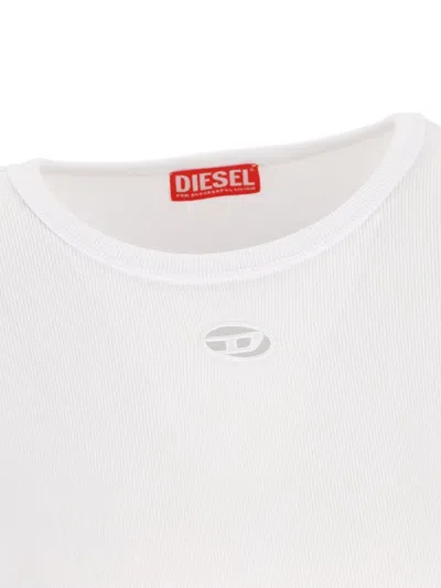 Diesel Logo-detail T-shirt In White