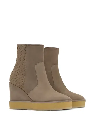 BRELIA 编织坡跟靴（10厘米）