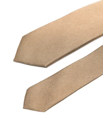 Karl Lagerfeld Textured Tie In Brown