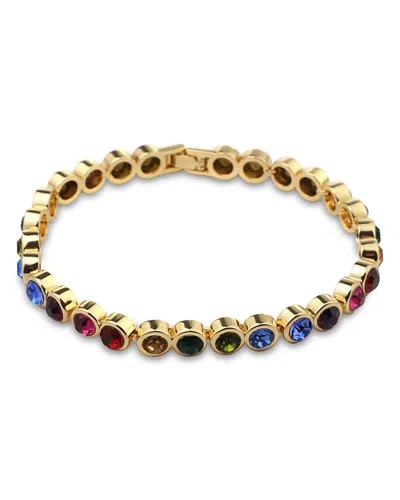 Aqua Stone Tennis Bracelet - Exclusive In Gold