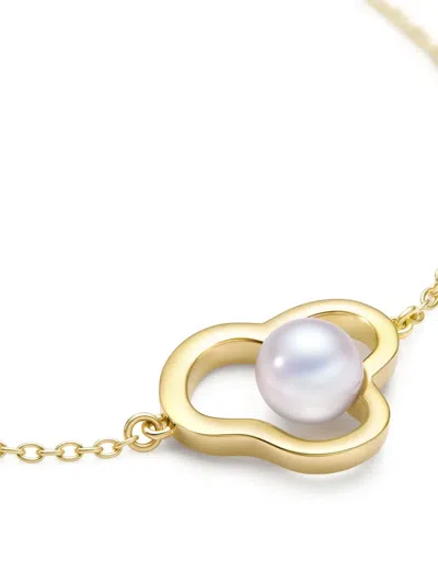 Tasaki 18k Yellow Gold Chants Signature Akoya Pearl Bracelet In Gold