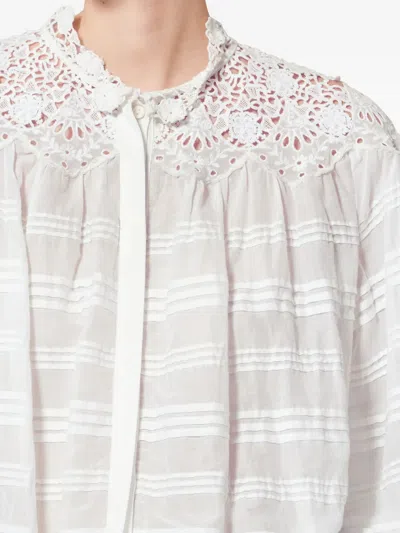 Isabel Marant Étoile Polly Embroidered Blouse In White