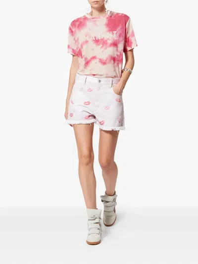 Isabel Marant Étoile Zewel Tie-dye T-shirt In Pink