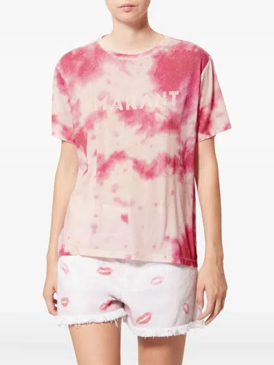 Isabel Marant Étoile Zewel Tie-dye T-shirt In Pink