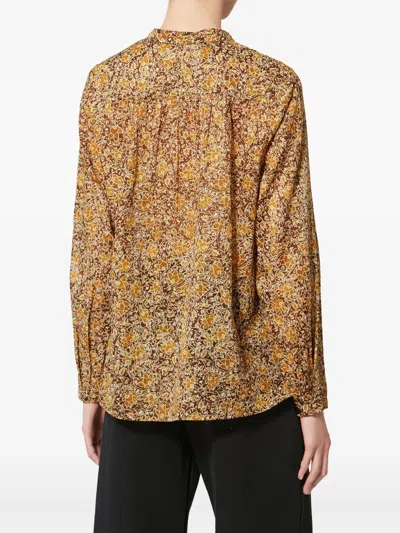 Isabel Marant Étoile Maria Floral-pattern Blouse In Brown