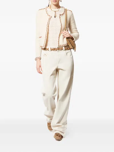 Isabel Marant Étoile Rochelle Wool-blend Tweed Cardigan In Neutral