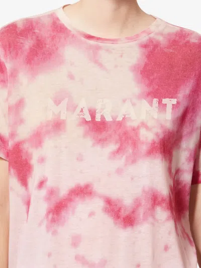 Isabel Marant Étoile Zewel Tie-dye T-shirt In Pink