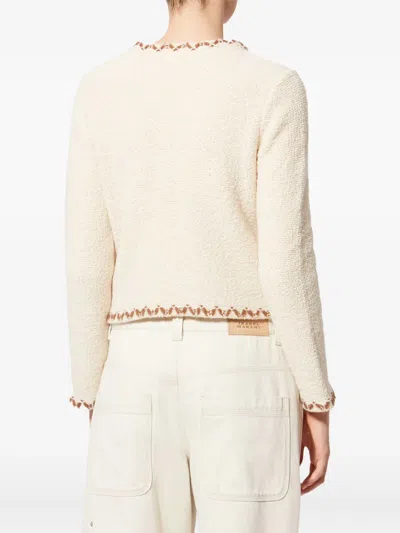 Isabel Marant Étoile Rochelle Wool-blend Tweed Cardigan In Neutral